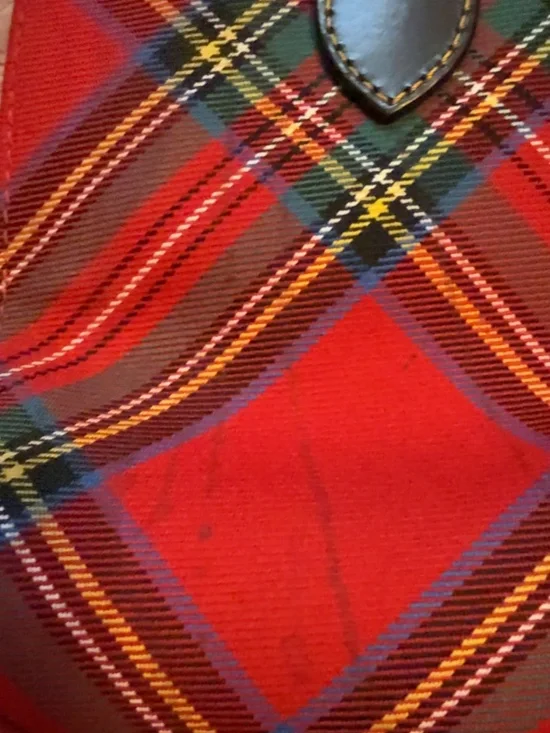 Dooney & Bourke Red Plaid Satchel Tote - Picture 6 of 9